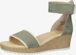 Paul Green Sandales à Talons Sandales Femme Vert