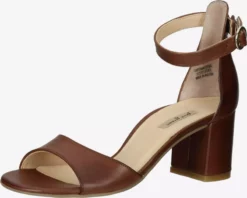 Paul Green Sandales à Talons Sandales à Lanières Femme Marron