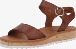 Paul Green Sandales à Talons Sandales Femme Marron