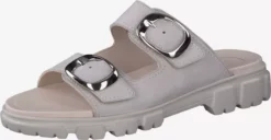 Paul Green Sandales à Talons Mule Femme Blanc