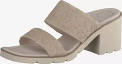 Paul Green Sandales à Talons Mule Femme Gris