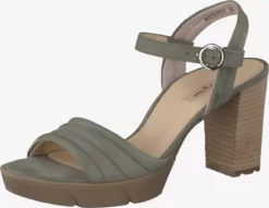 Paul Green Sandales à Talons Sandales à Lanières Femme Jade