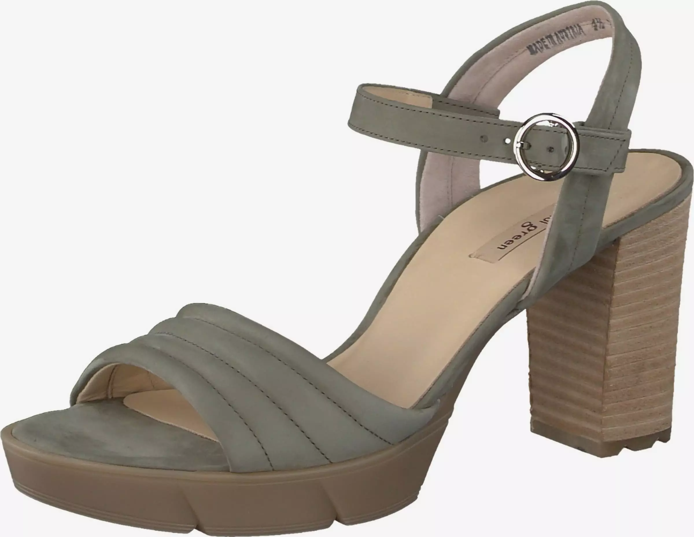 Paul Green Sandales à Talons Sandales à Lanières Femme Jade 1 Paul Green Sandales à Talons Sandales à Lanières Femme Jade