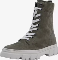Paul Green Bottines Bottines à Lacets Femme Olive