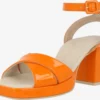 Paul Green Sandales à Talons Sandales à Lanières Femme Mandarine