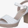 Paul Green Sandales à Talons Sandales à Lanières Femme Blanc