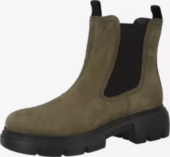 Paul Green Bottines Chelsea Boots Femme Olive
