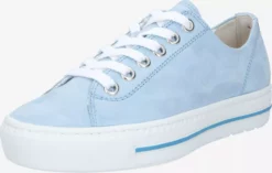 Paul Green Baskets Détentes Baskets Basses Femme Bleu Clair